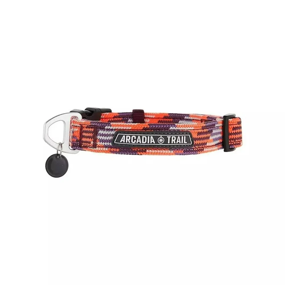 Arcadia Trail Paracord Rope Collar for Dogs - Size Small Neck 12-14